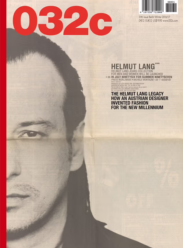 Helmut Lang 032c Issue #31 (FW 2016)