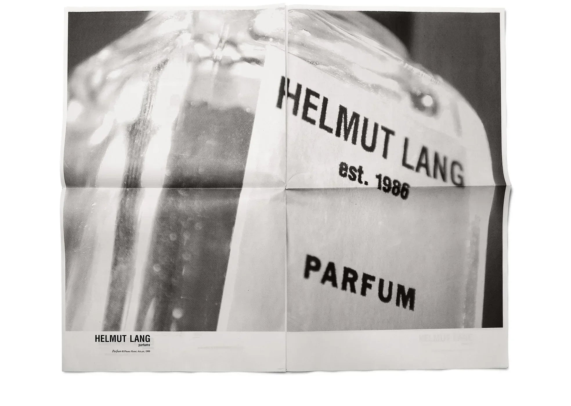 Helmut Lang Parfums Launch designed by Marc Atlan, Featuring Jenny Holzer (2000)