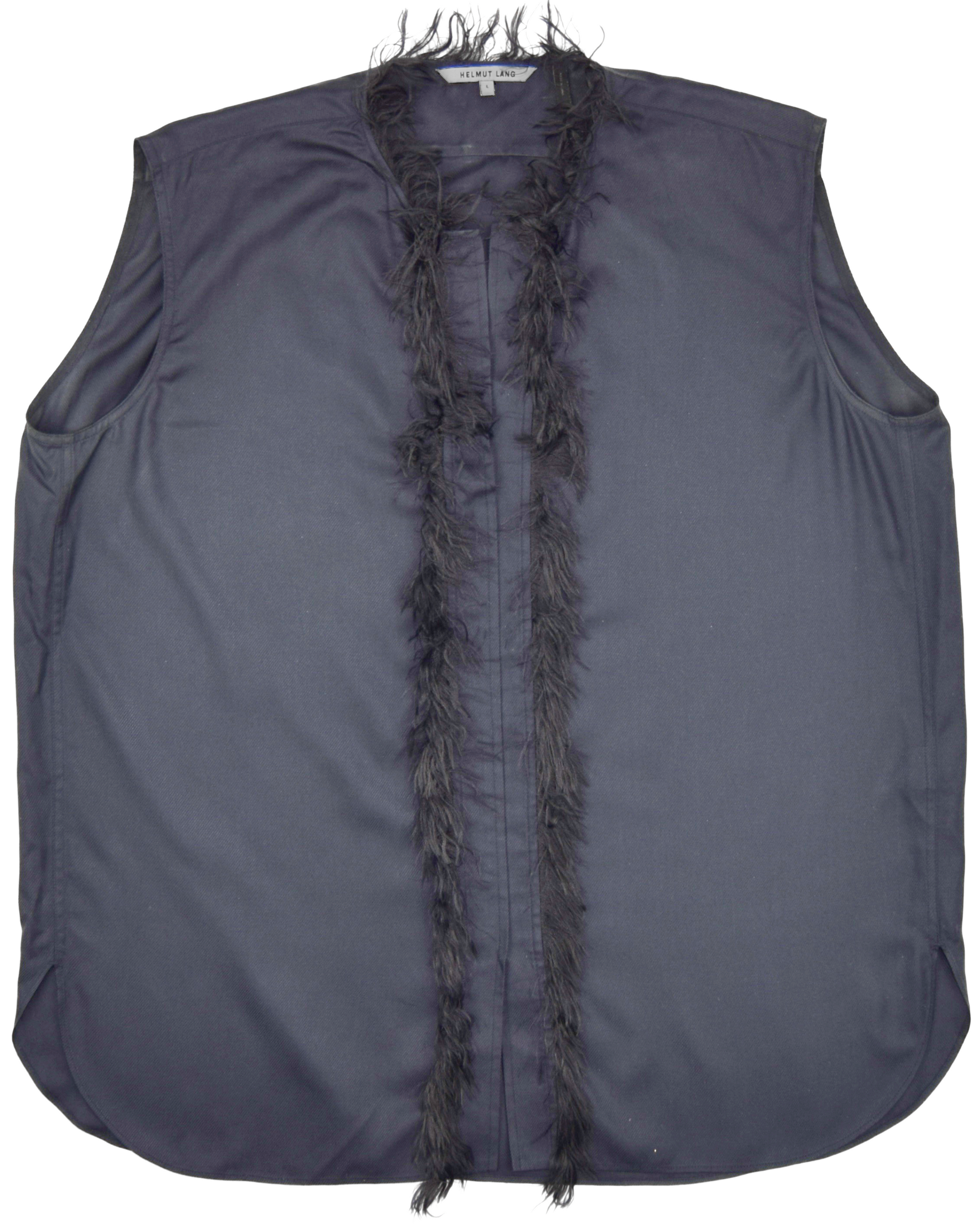 Navy Feather Tank Top (2010's)