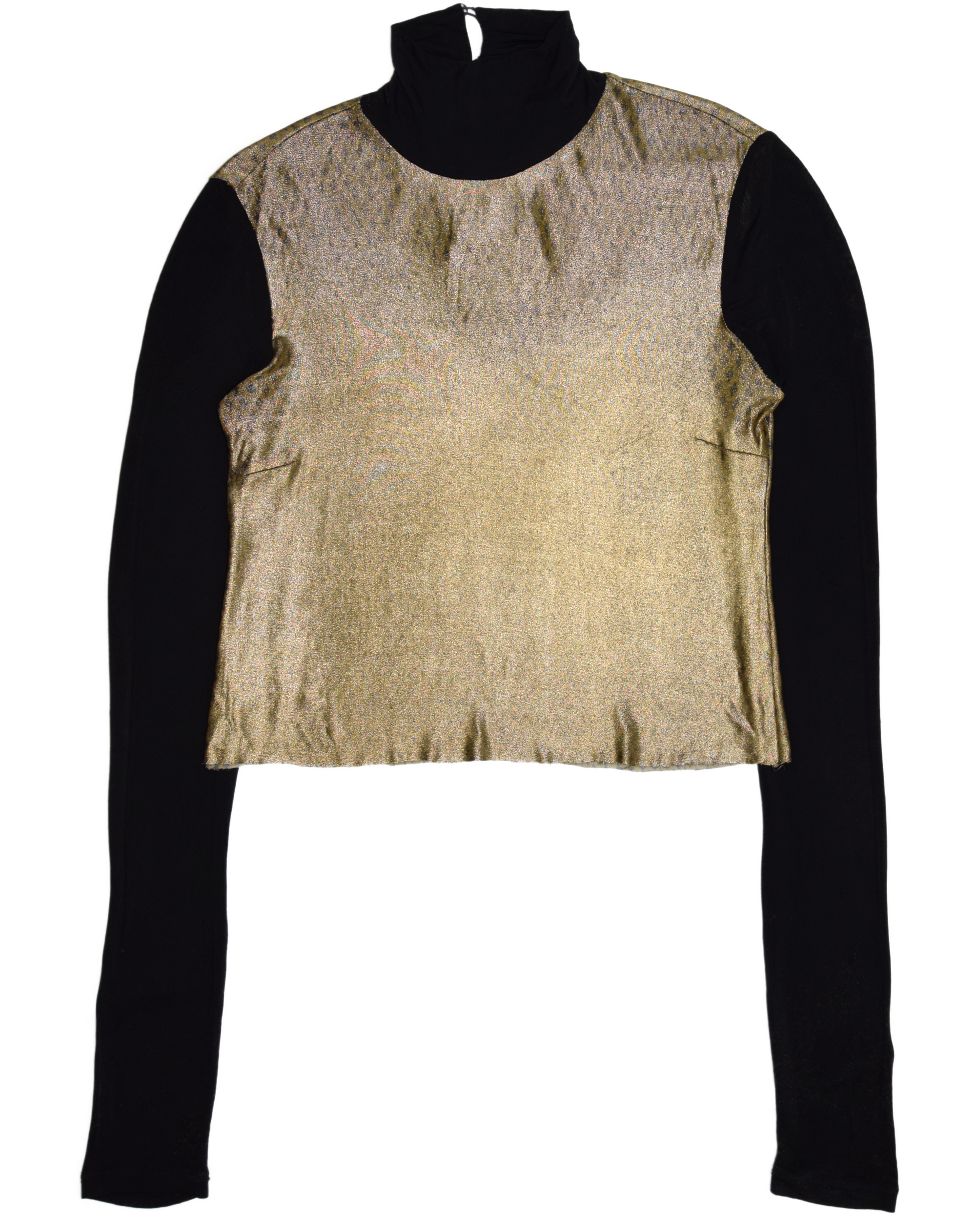 Black & Gold Paneled Turtleneck (1990's)