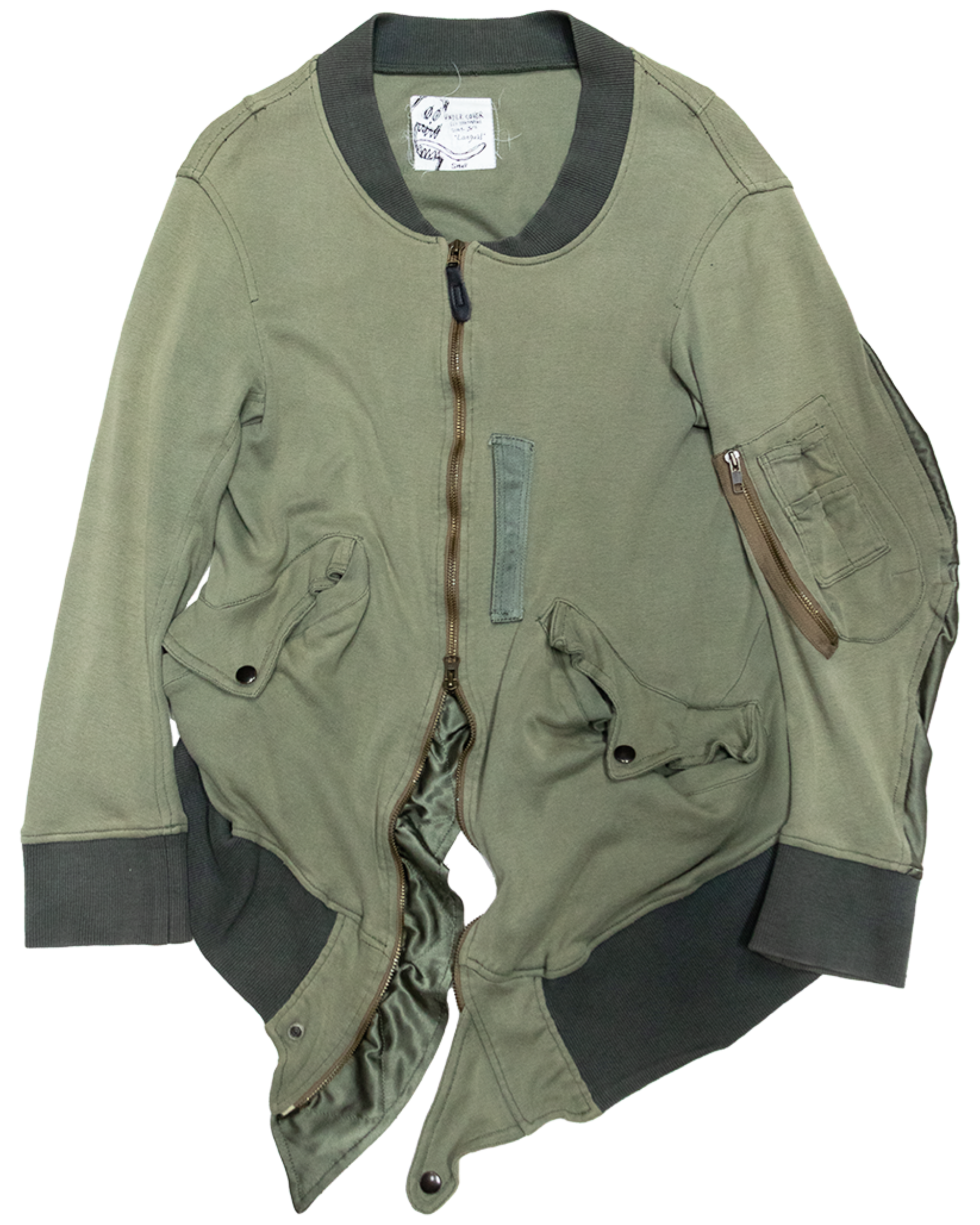 Green Melted MA-1 Bomber Jacket (SS 2004)