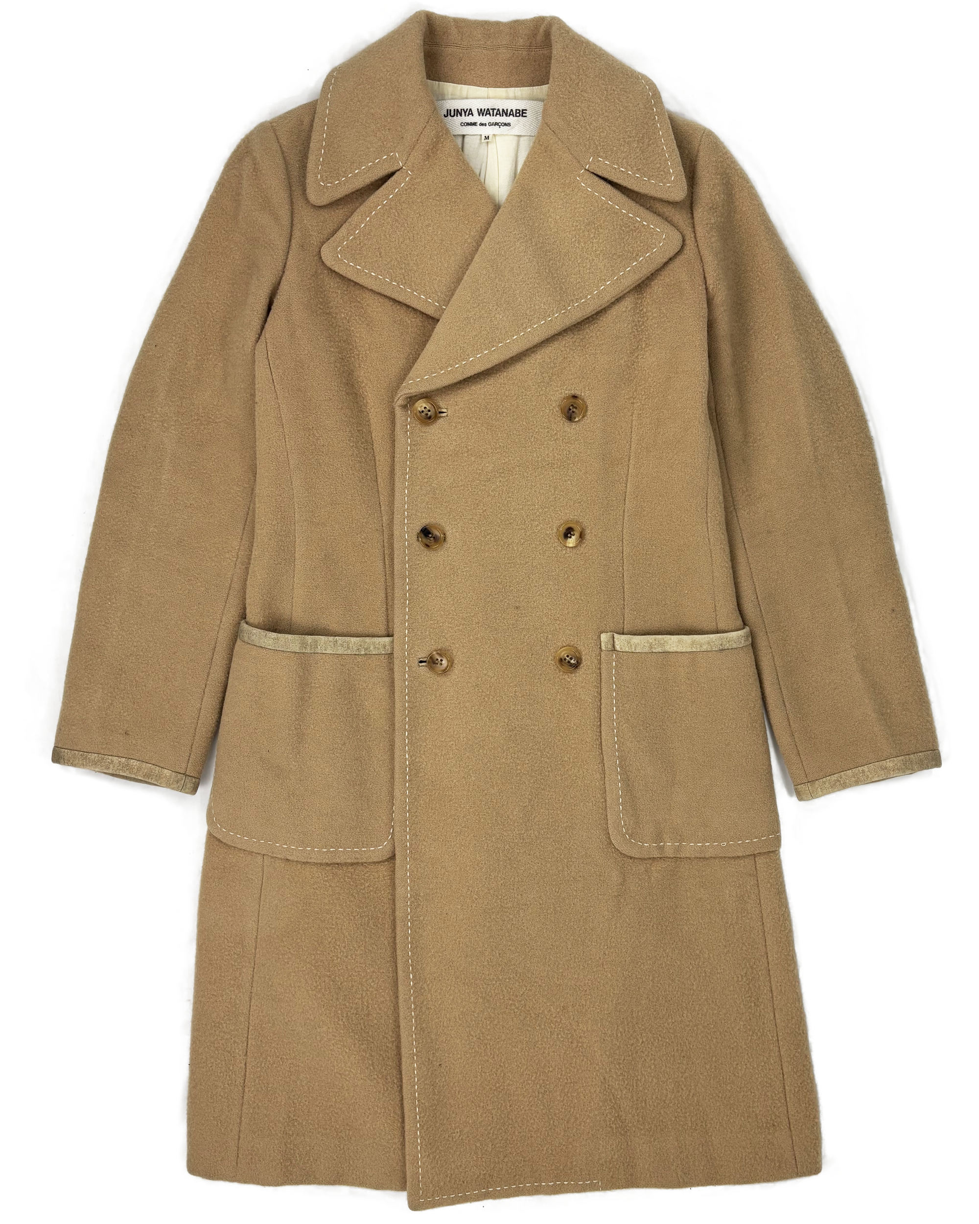 Taupe Double-Breasted Coat (FW 2000)