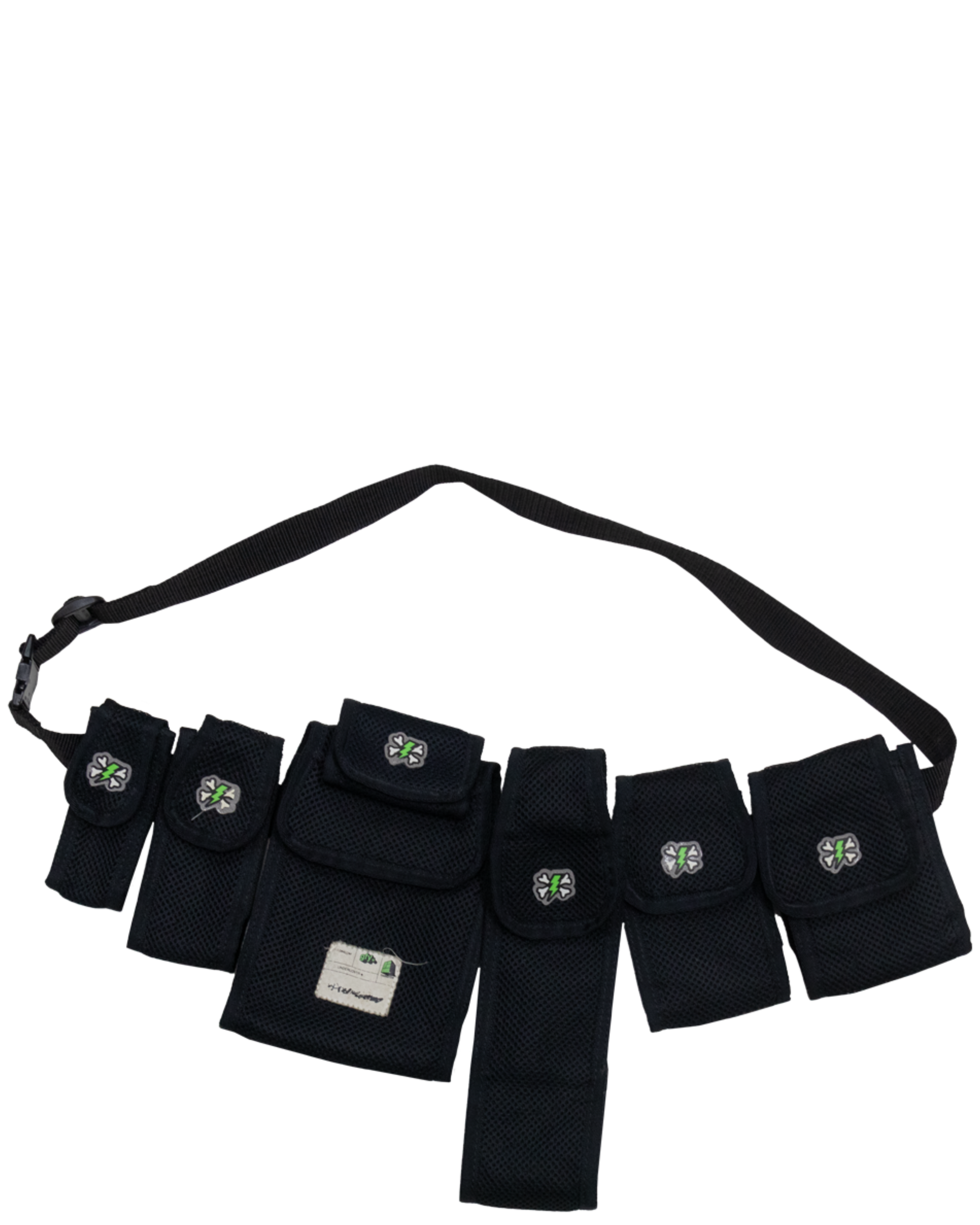 Black Flap Pockets Belt (SS 2001)