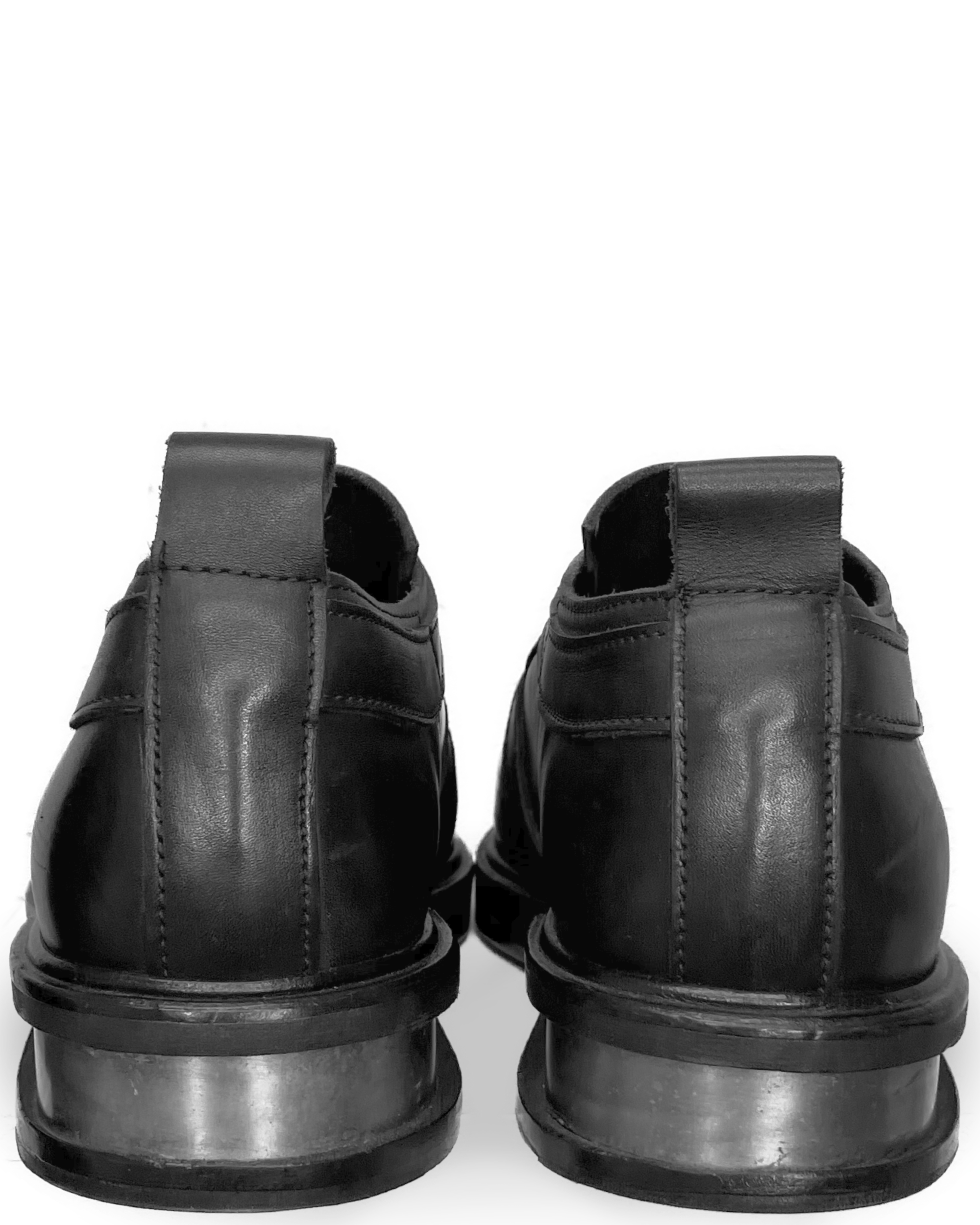 Black Metal Heel Derbies (1990's)