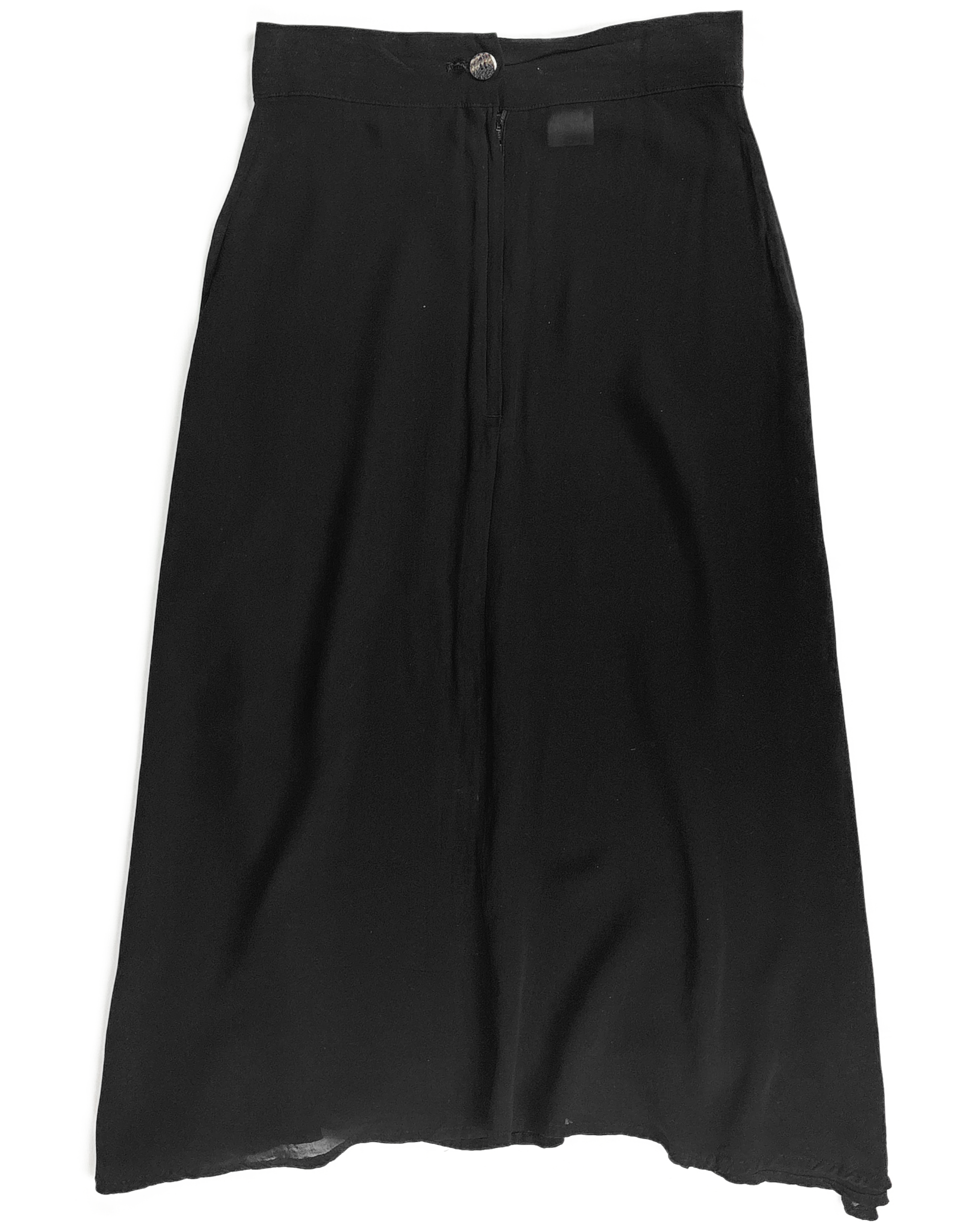 Black Semi-Sheer Midi Skirt (SS 2004)