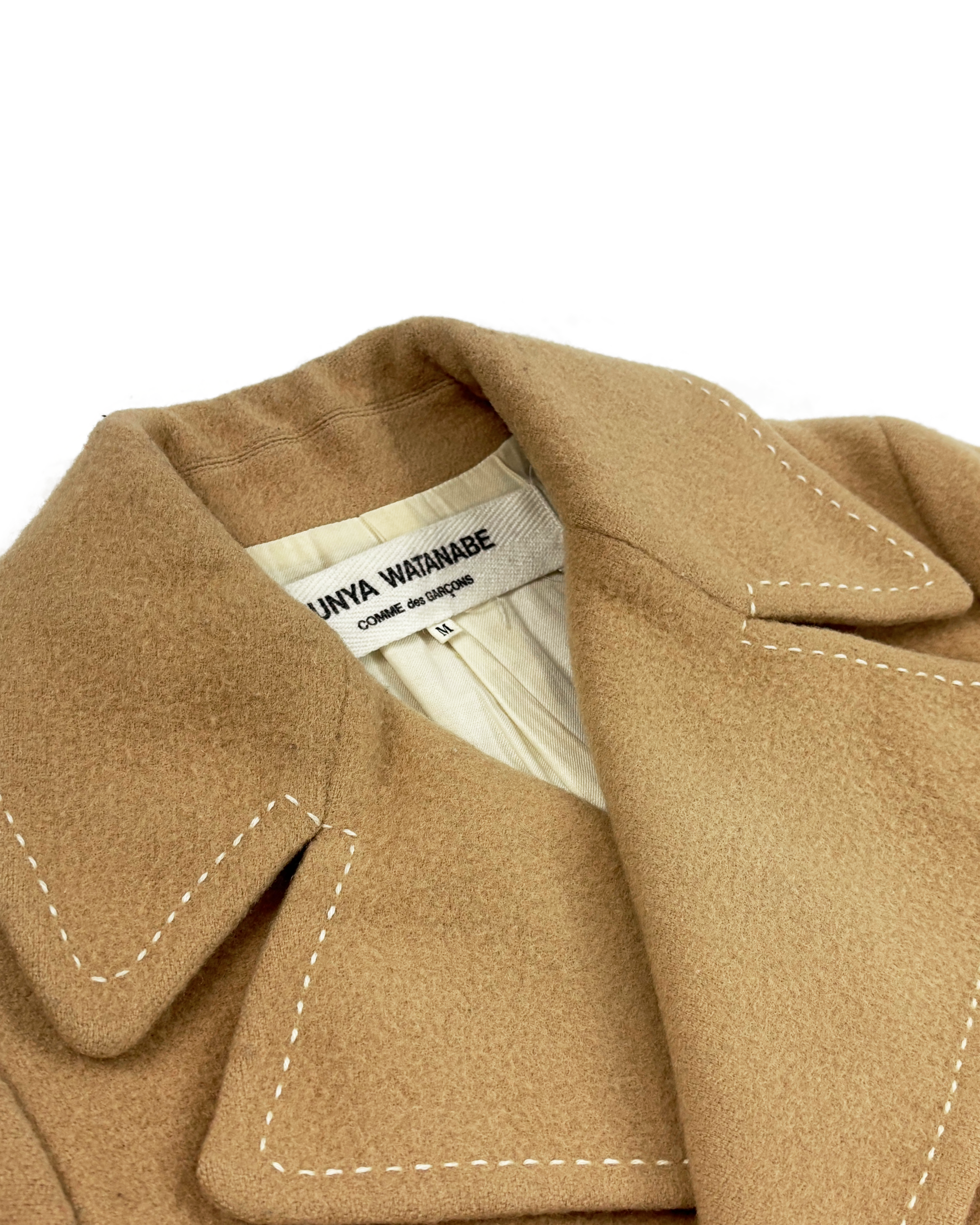 Taupe Double-Breasted Coat (FW 2000)