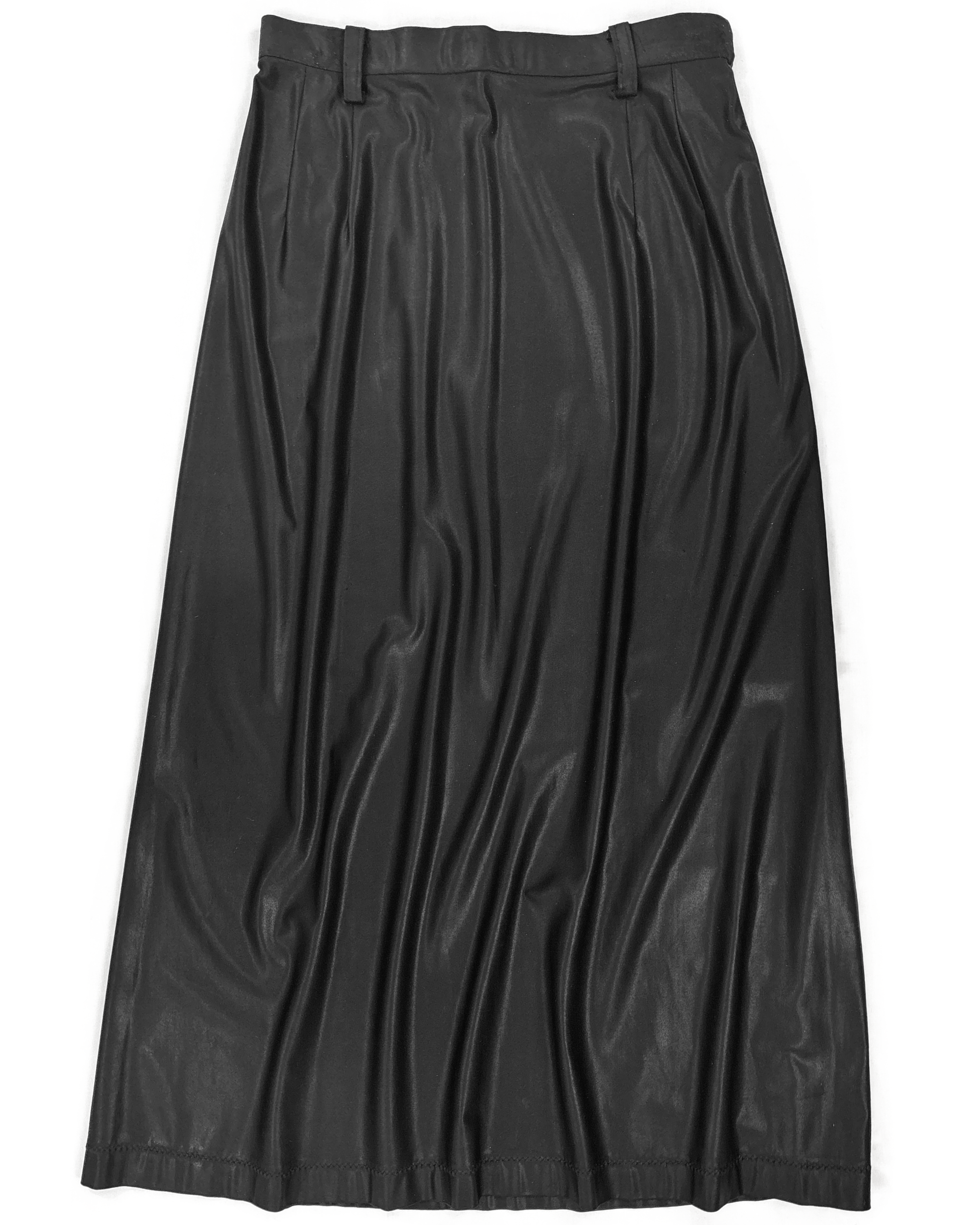 Black Draped Midi Skirt (FW 1993)