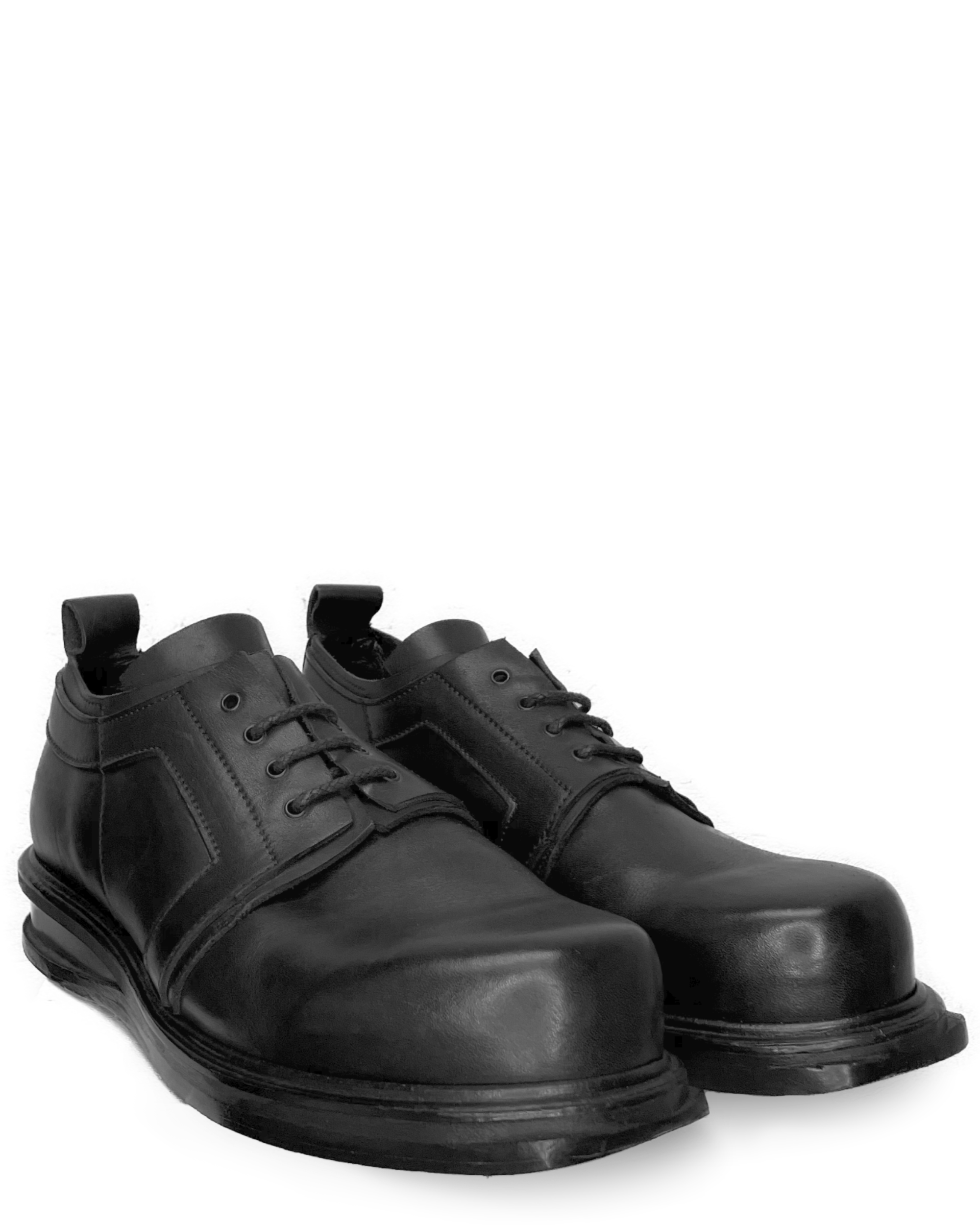 Black Metal Heel Derbies (1990's)