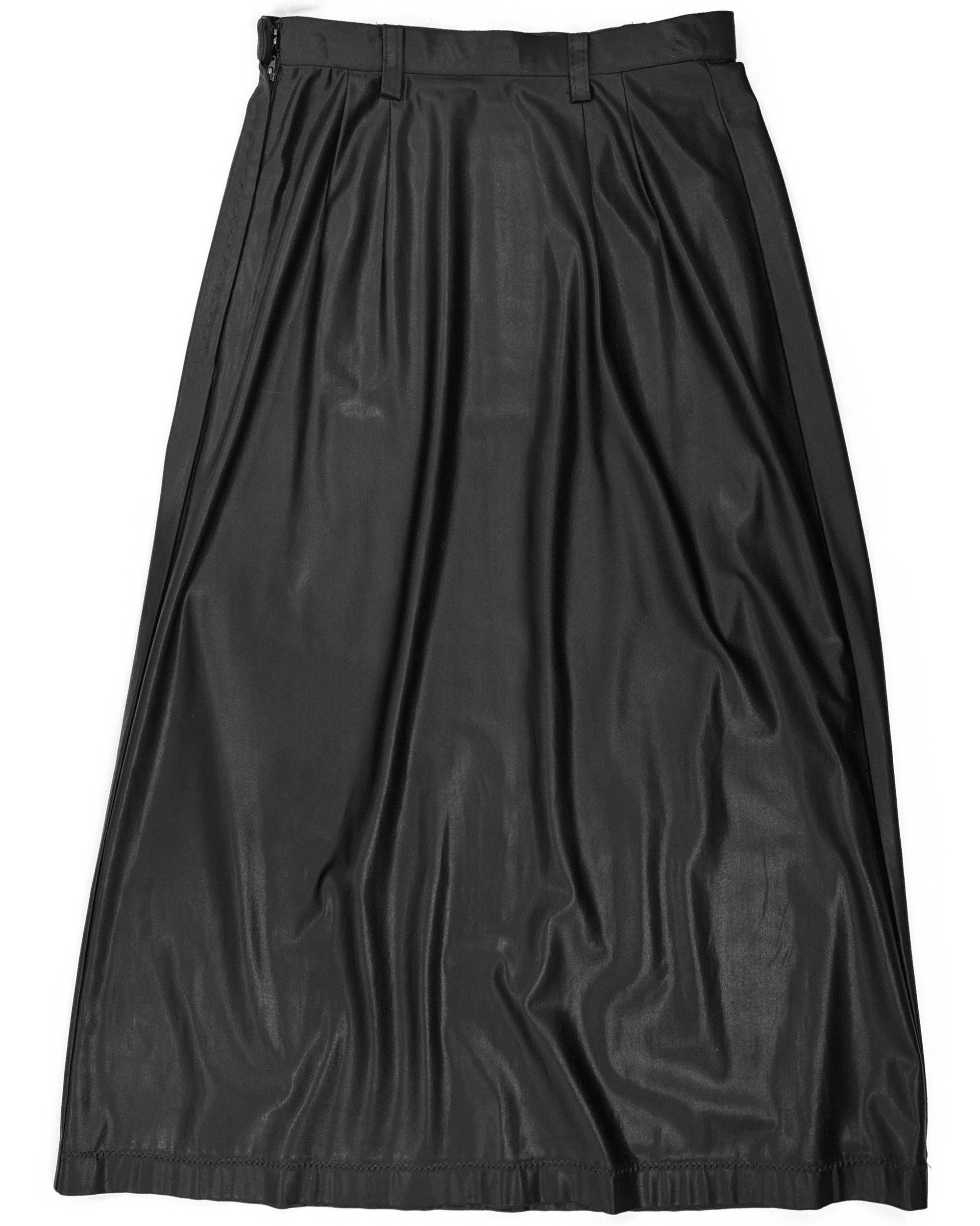 Black Draped Midi Skirt (FW 1993)