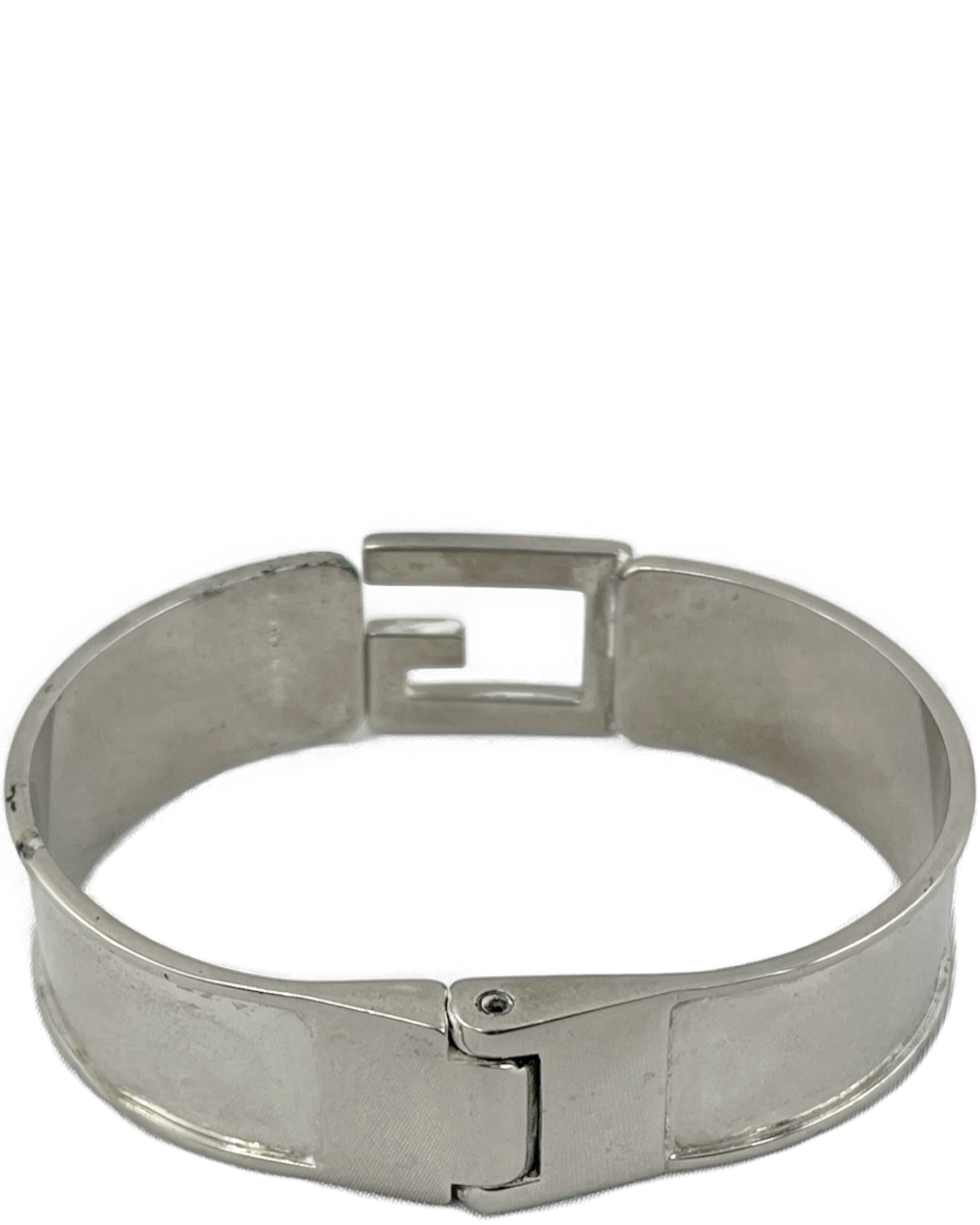 Gucci 'Silver Logo Cuff Bracelet' (1990's)