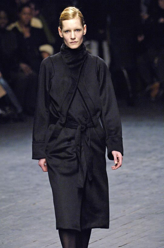 Black Paneled Coat (FW 2005)