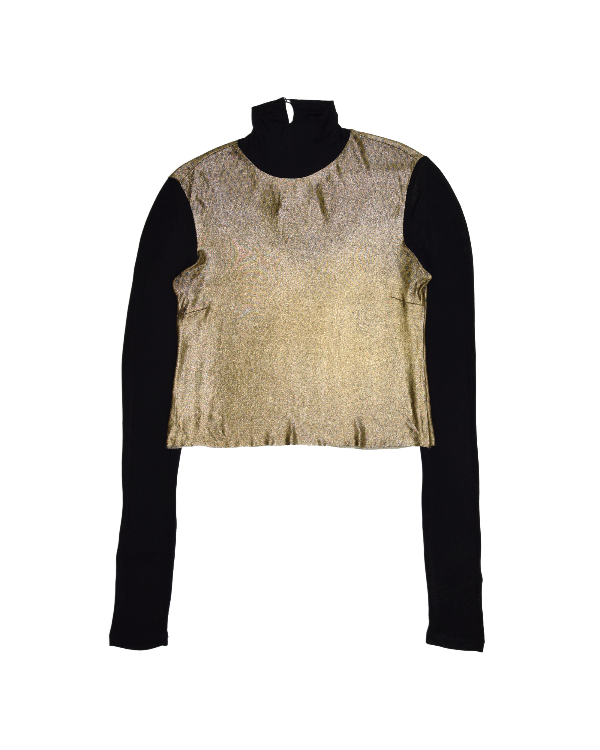 Black & Gold Paneled Turtleneck (1990's)