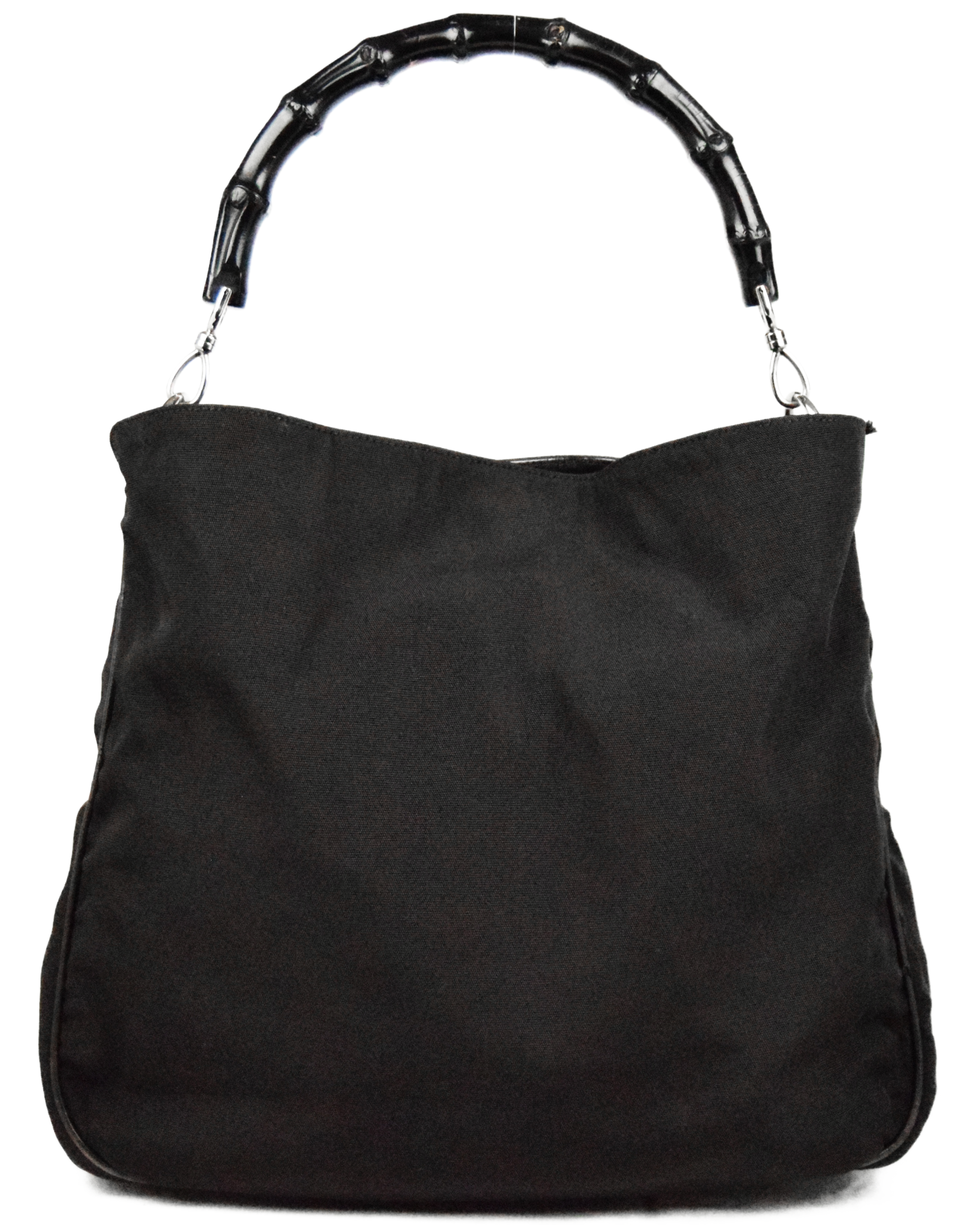 Black Bamboo Shoulder Bag (1990's)