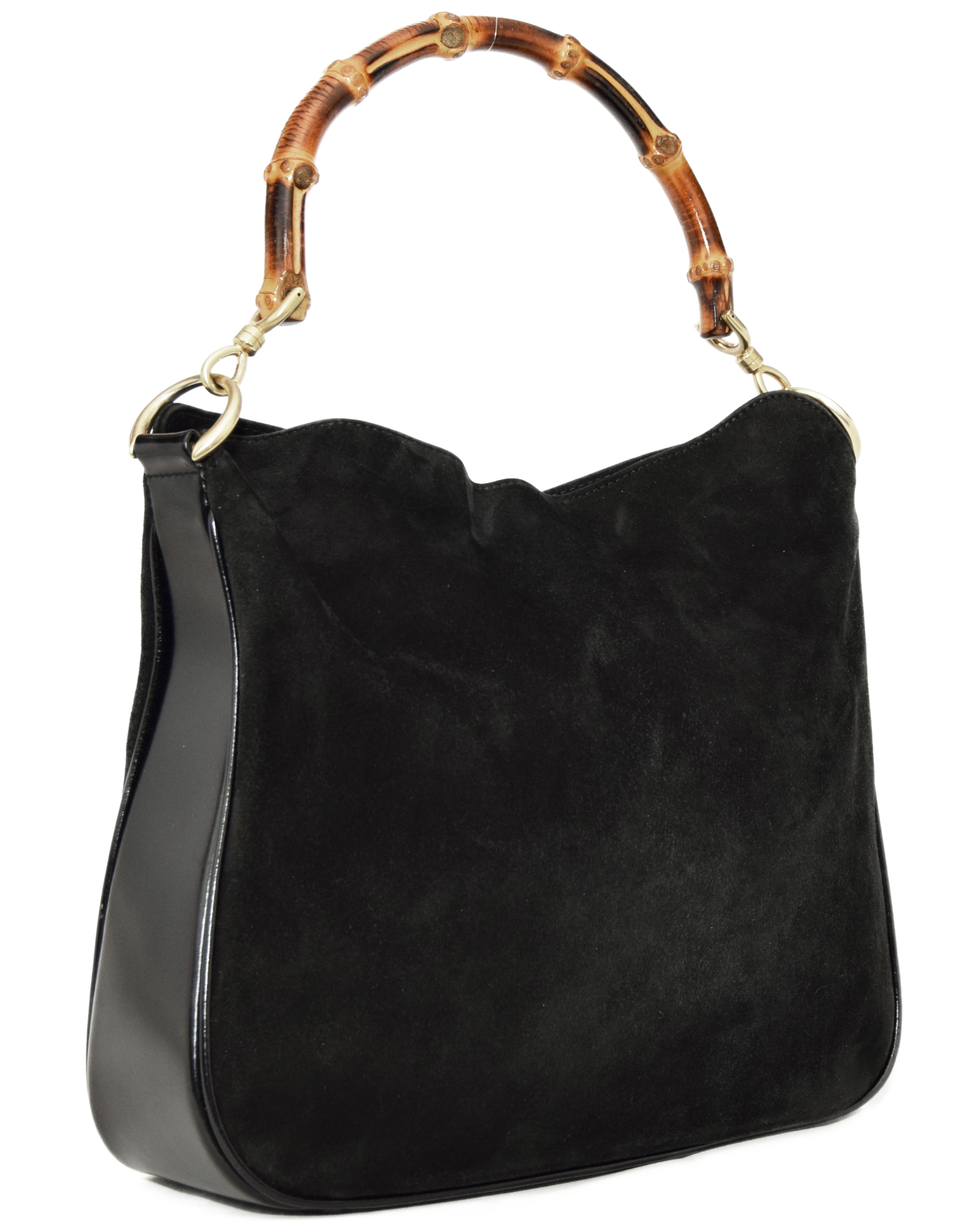 Black Lambskin Shoulder Bag (1990's)