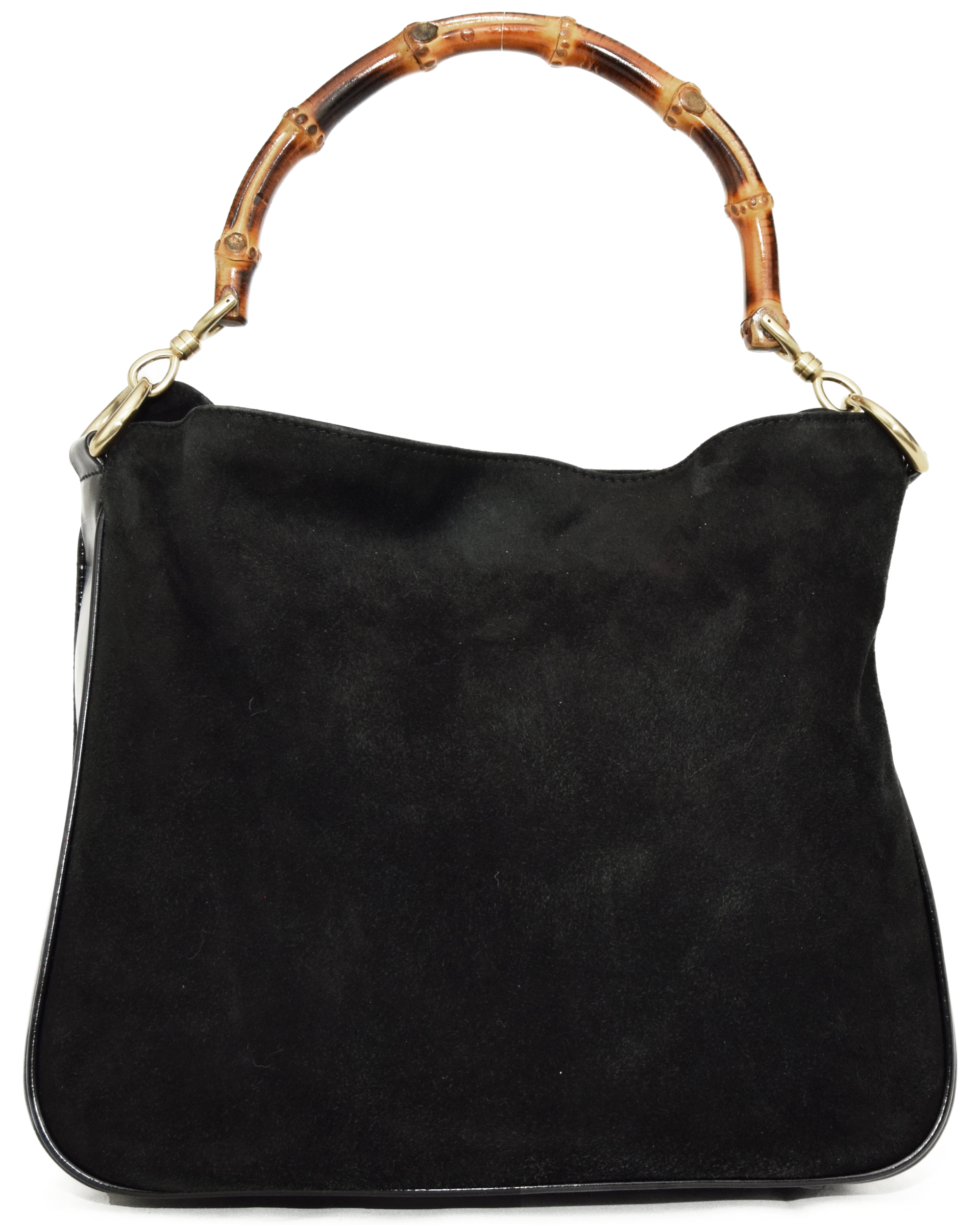 Black Lambskin Shoulder Bag (1990's)