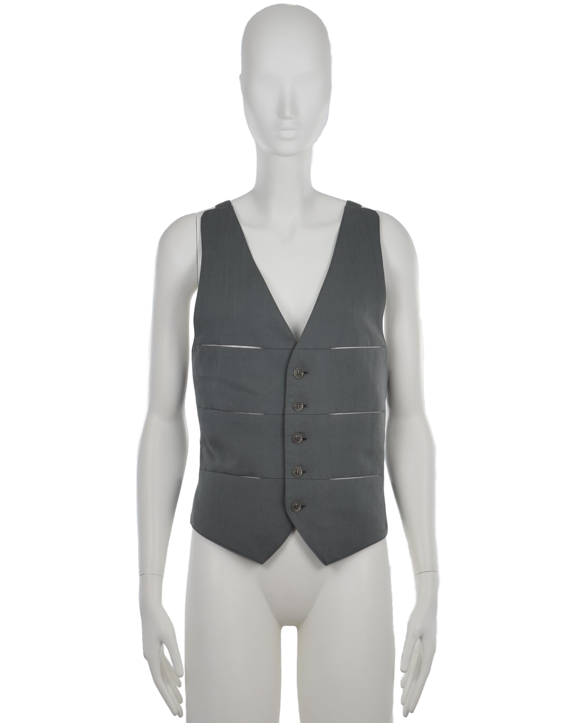 Gray Open-Back Vest (SS 2005)