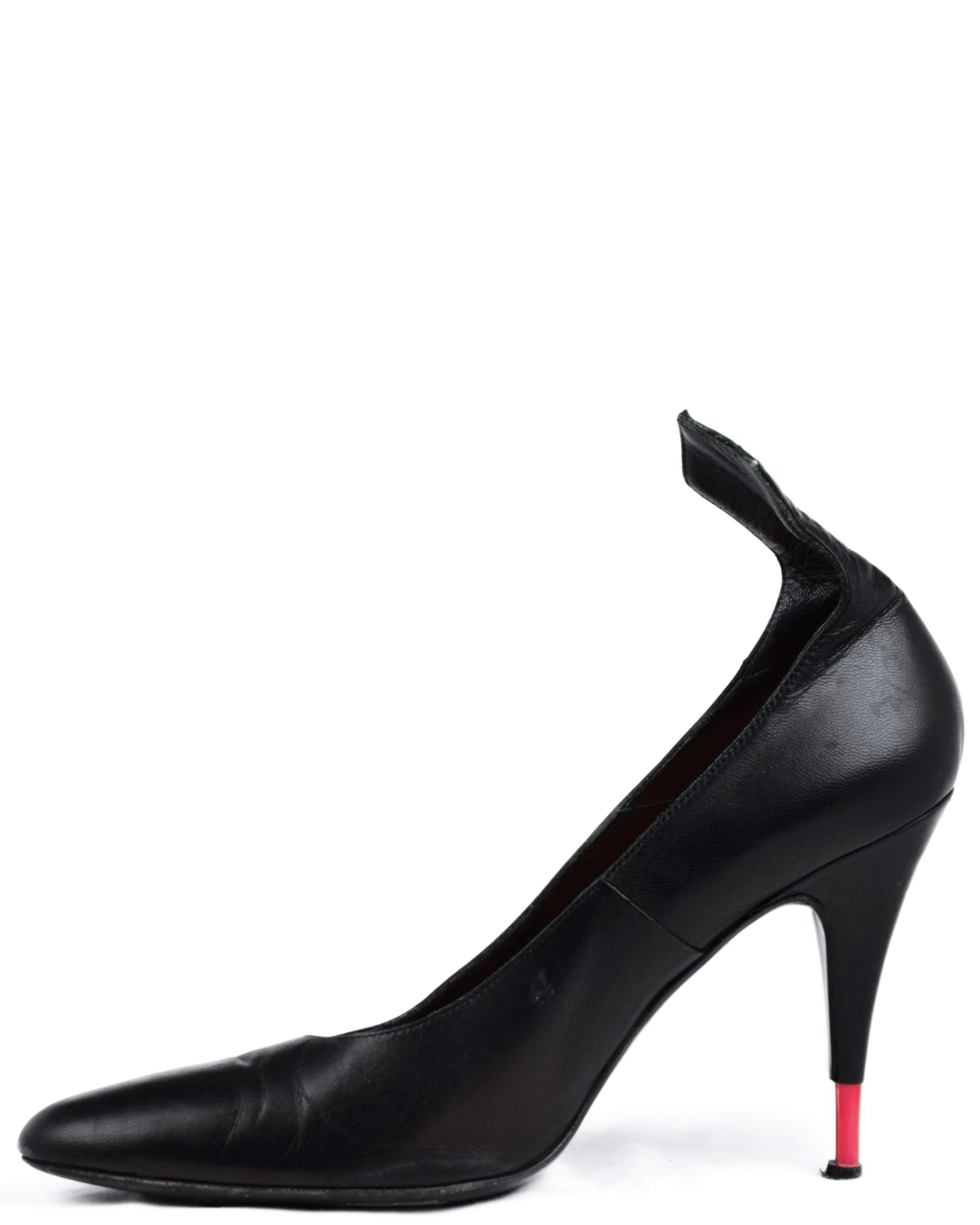 Black Leather Heels (SS 2003)