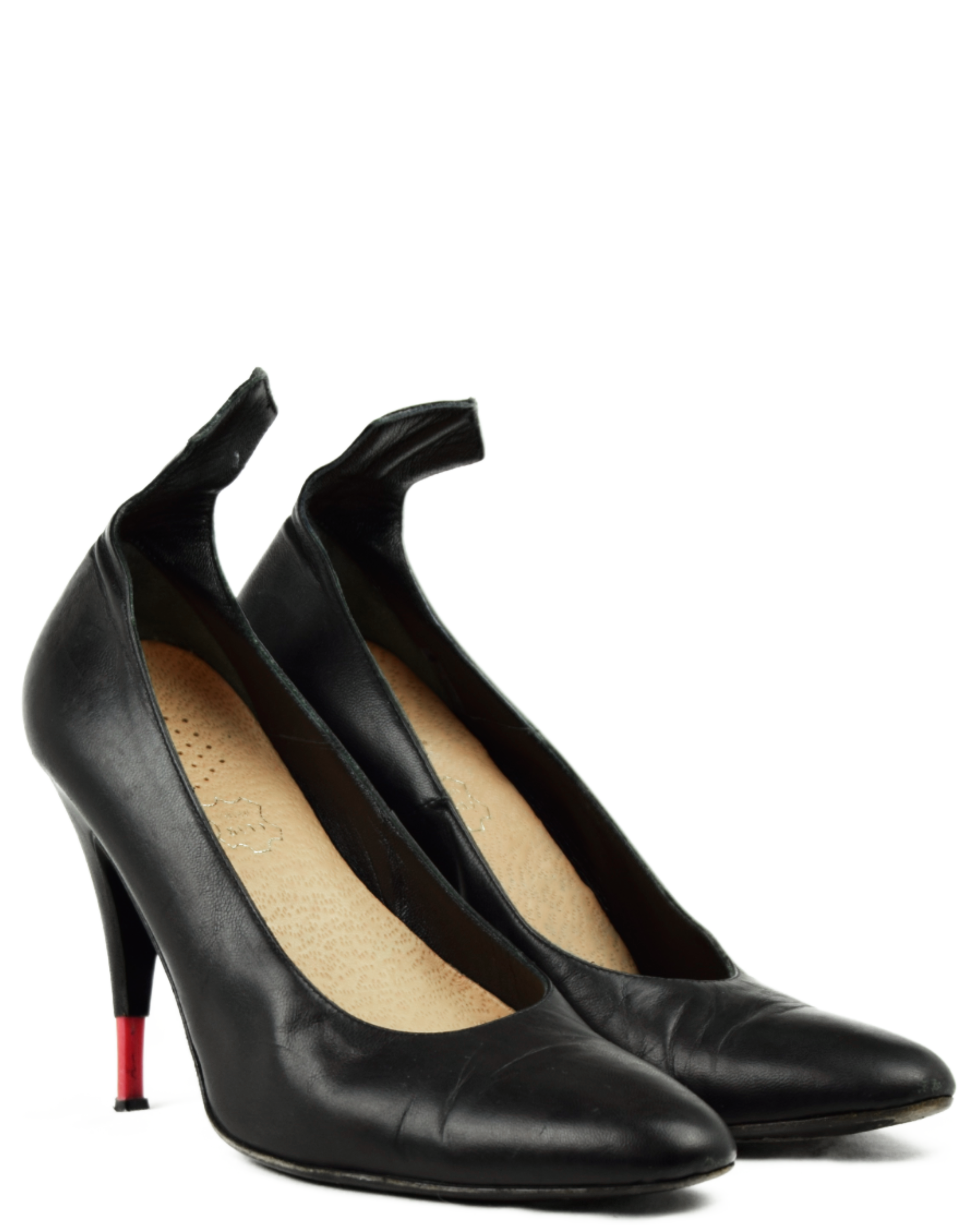 Black Leather Heels (SS 2003)