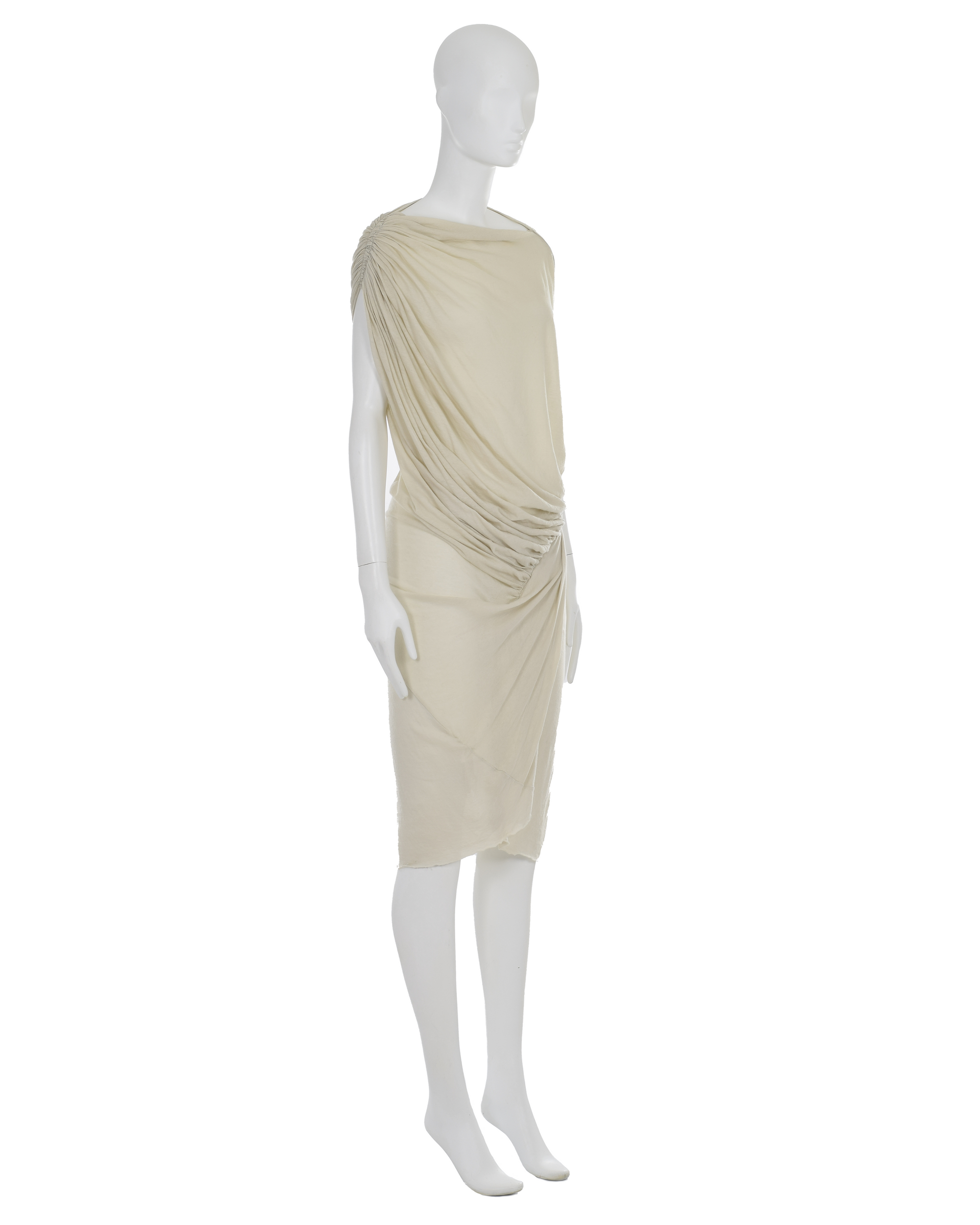 Beige Drapped Dress | FW 2020