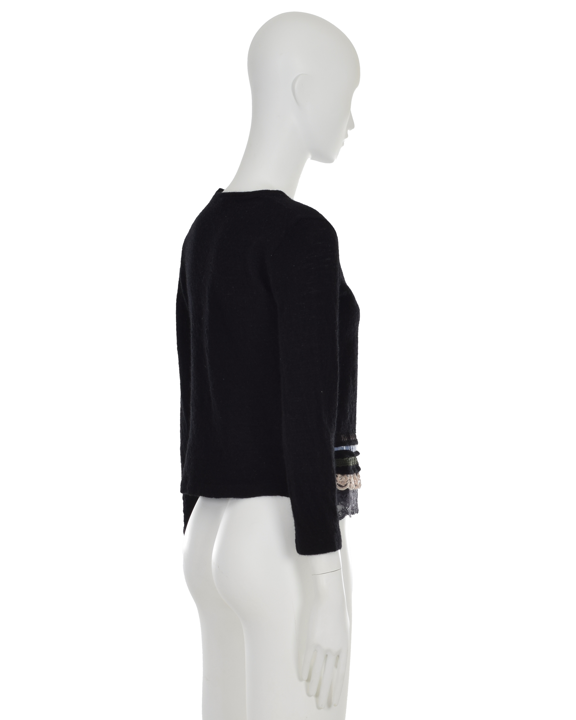 Black Lace Trim Jumper | SS 2015