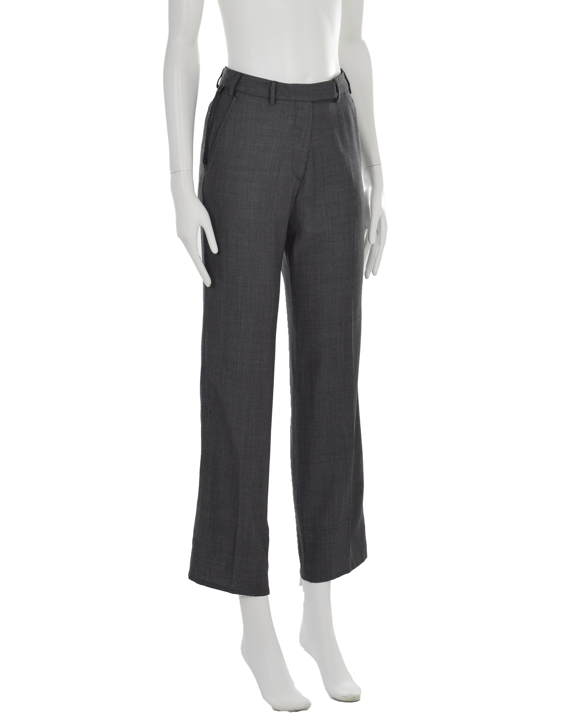 Grey Frayed Edge Trousers | FW 2002